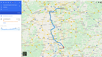 Bike Route - Frankfurt to Heidelberg